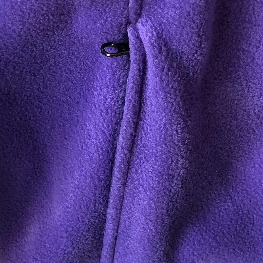 Columbia Unisex Kids Sweatshirt Purple Fleece Full Zip, Large